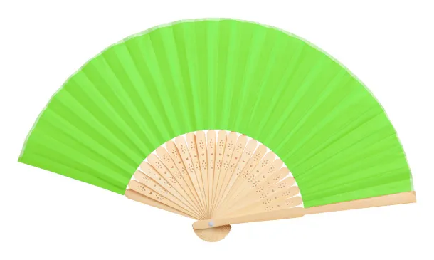 Vioro hand fan Lime green Natural
