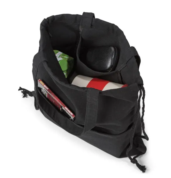 PAMUK Drawstring bag Crna