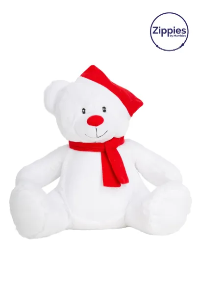  CHRISTMAS ZIPPIE BEAR - Mumbles White