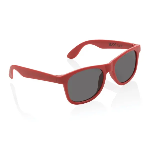  GRS recycled PP plastic sunglasses - XD Collection Red 