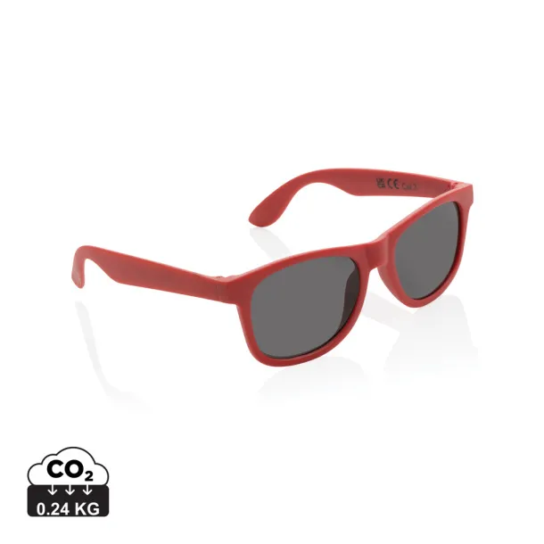  GRS recycled PP plastic sunglasses - XD Collection Red 