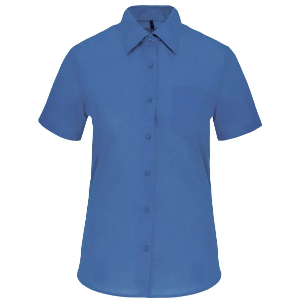 JUDITH LADIES' SHORT-SLEEVED SHIRT - Kariban Metro Blue