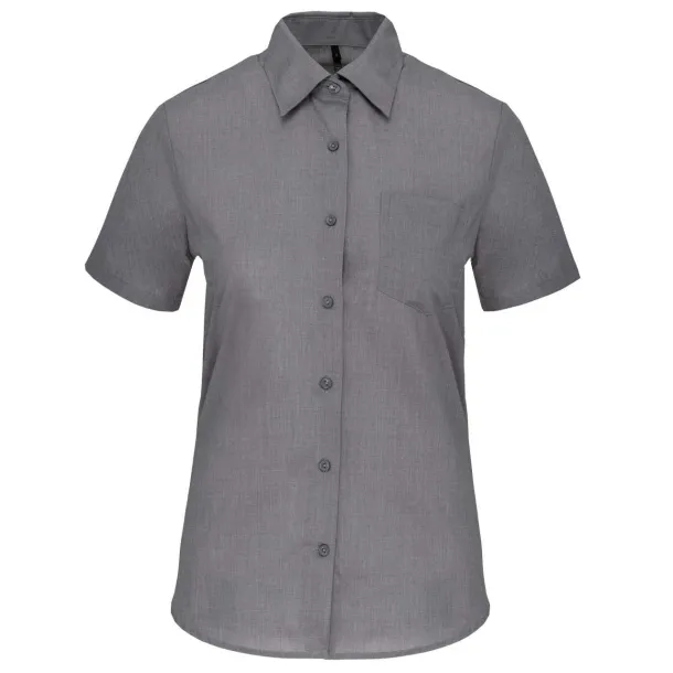 JUDITH LADIES' SHORT-SLEEVED SHIRT - Kariban Storm Grey