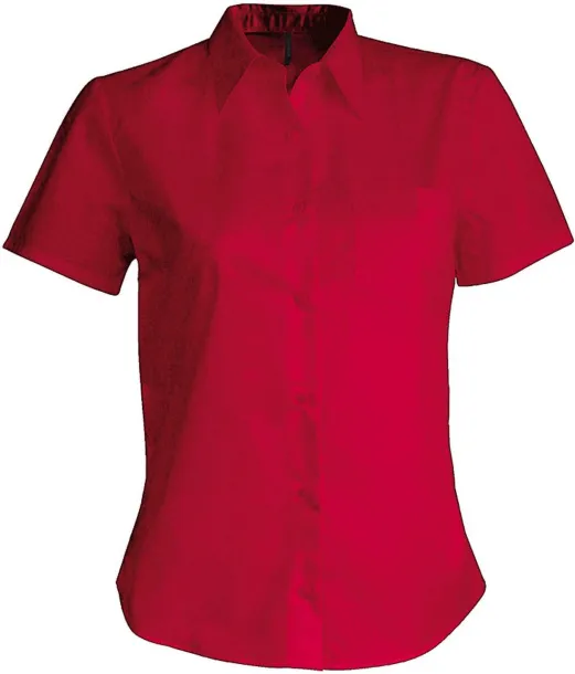 JUDITH LADIES' SHORT-SLEEVED SHIRT - Kariban Klasična crvena