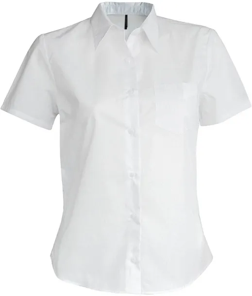 JUDITH LADIES' SHORT-SLEEVED SHIRT - Kariban White