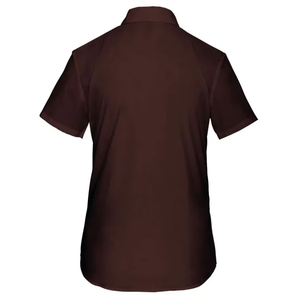 JUDITH LADIES' SHORT-SLEEVED SHIRT - Kariban Brown