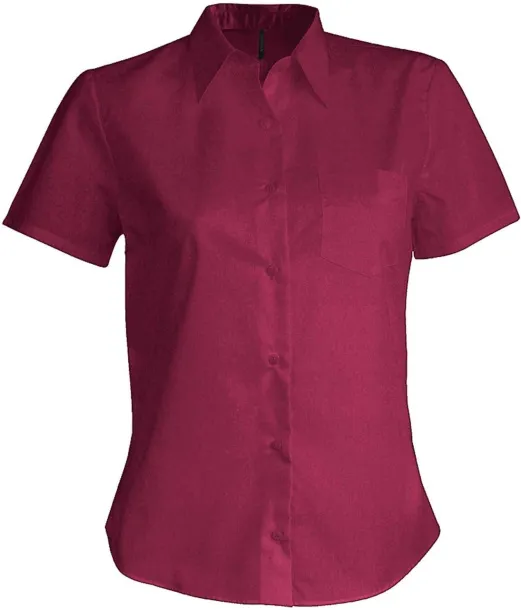 JUDITH LADIES' SHORT-SLEEVED SHIRT - Kariban Wine