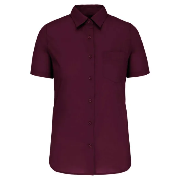 JUDITH LADIES' SHORT-SLEEVED SHIRT - Kariban Wine