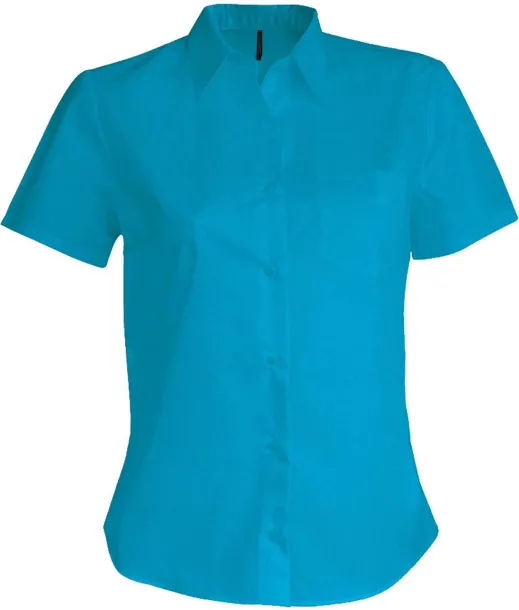 JUDITH LADIES' SHORT-SLEEVED SHIRT - Kariban Bright Turquoise