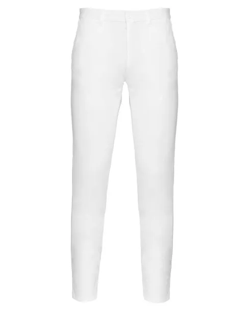  MEN'S CHINO TROUSERS- 245 g/m² - Kariban White