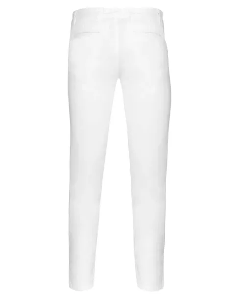  MEN'S CHINO TROUSERS- 245 g/m² - Kariban White