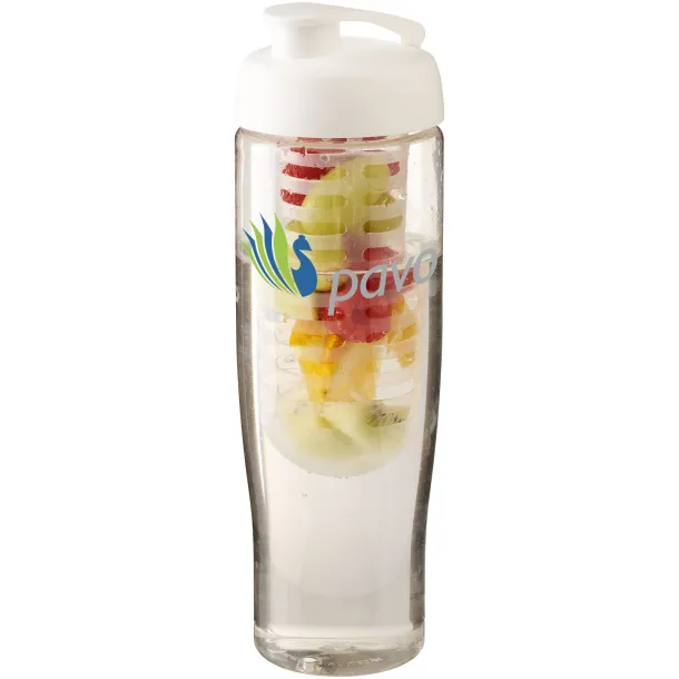 H2O Tempo® 700 ml flip lid sport bottle & infuser White White