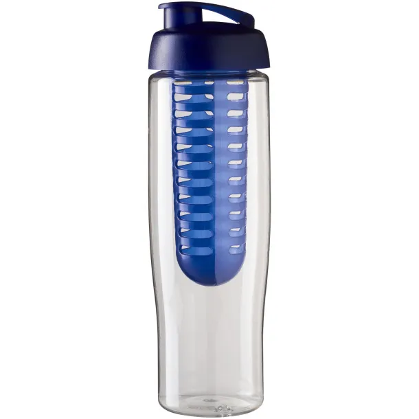 H2O Tempo® 700 ml flip lid sport bottle & infuser - Unbranded White Blue