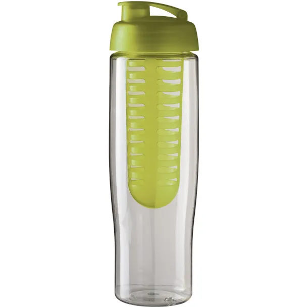 H2O Tempo® 700 ml flip lid sport bottle & infuser - Unbranded White Lime