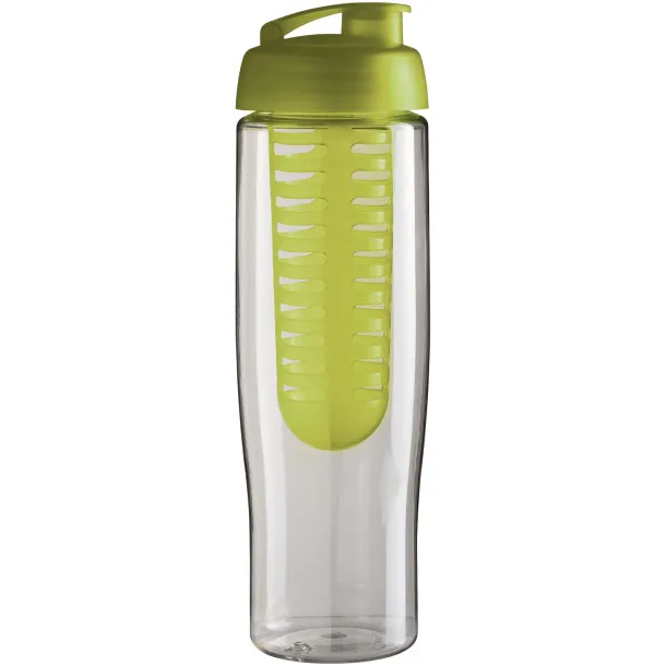 H2O Tempo® 700 ml flip lid sport bottle & infuser - Unbranded White Lime