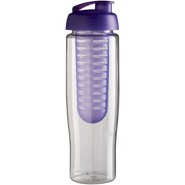 H2O Tempo® 700 ml flip lid sport bottle & infuser - Unbranded White Purple