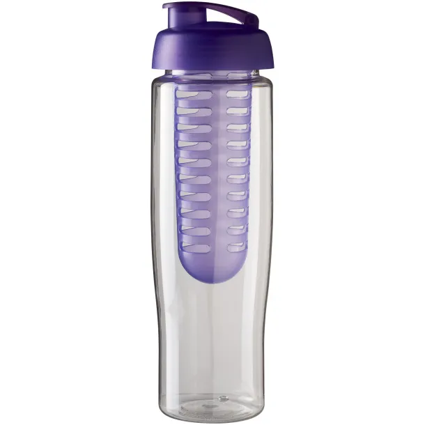 H2O Tempo® 700 ml flip lid sport bottle & infuser - Unbranded White Purple