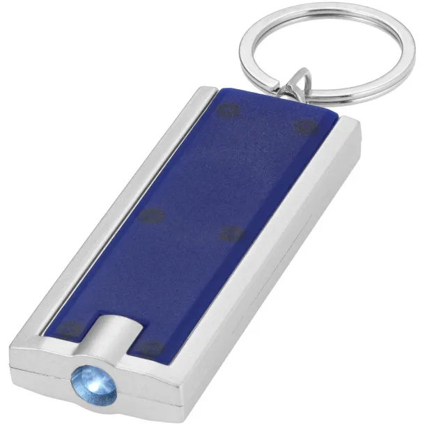 Castor LED keychain light Blue Silver