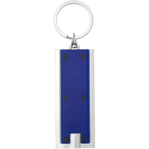 Castor LED keychain light Blue Silver