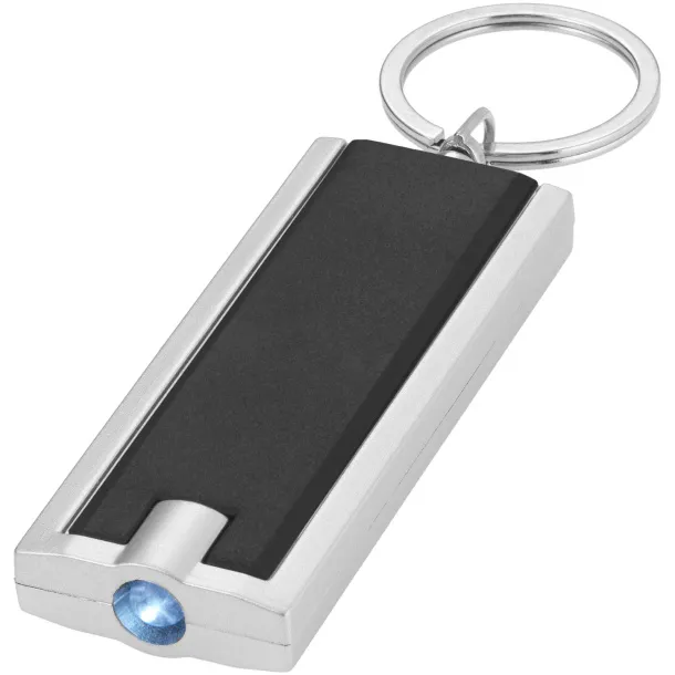 Castor LED keychain light Crna Silver