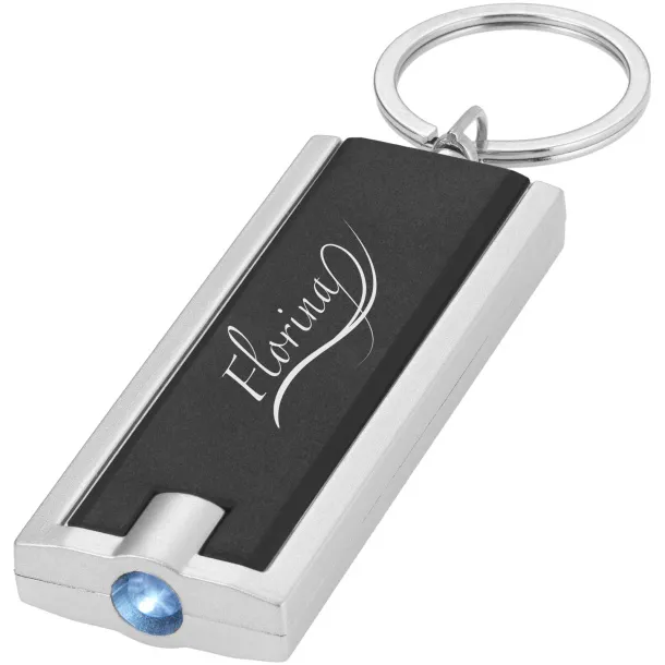 Castor LED keychain light Crna Silver