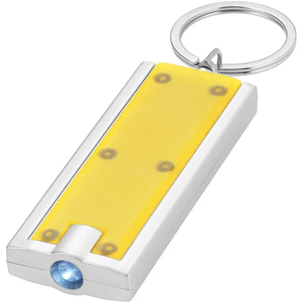 Castor LED keychain light - Unbranded Yellow Silver