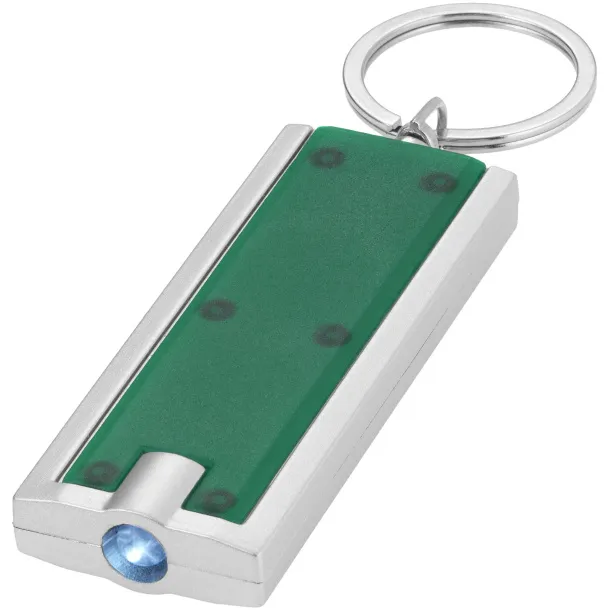 Castor LED keychain light - Unbranded Green Silver