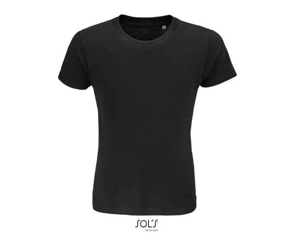  SOL'S CRUSADER KIDS - ROUND-NECK FITTED JERSEY T-SHIRT - SOL'S Black