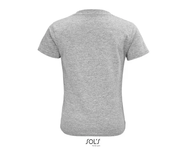  SOL'S CRUSADER KIDS - ROUND-NECK FITTED JERSEY T-SHIRT - SOL'S Grey Melange