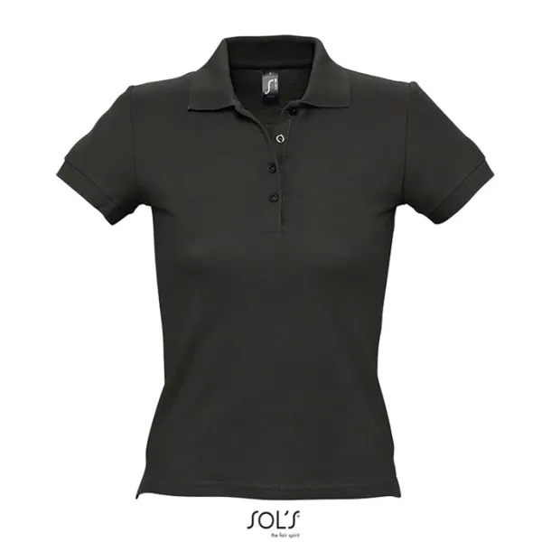 PEOPLE PEOPLE-WOMEN POLO-210g Black