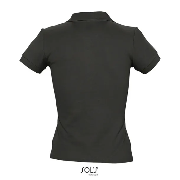 PEOPLE PEOPLE-WOMEN POLO-210g Black