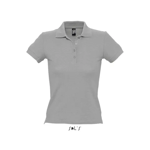 PEOPLE PEOPLE-WOMEN POLO-210g Grey Melange