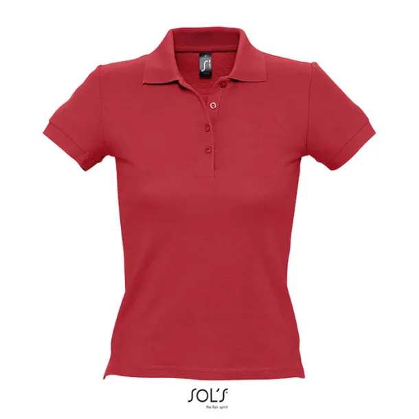 PEOPLE PEOPLE-WOMEN POLO-210g Red