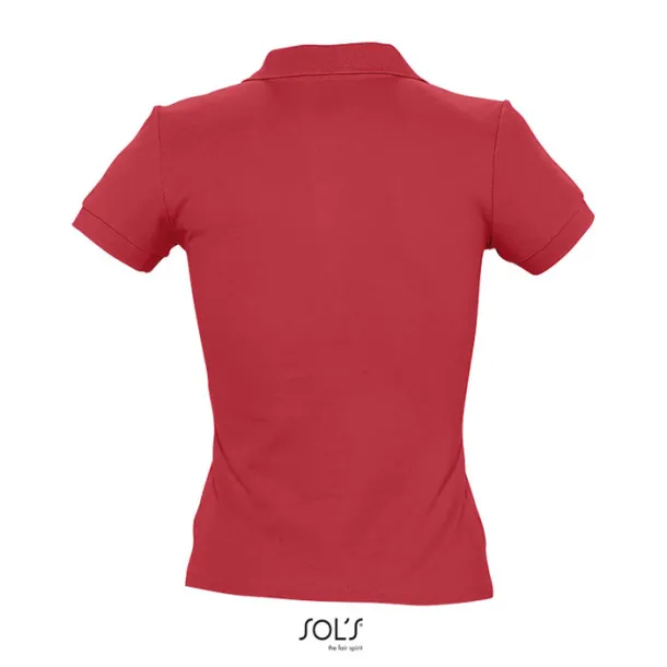 PEOPLE PEOPLE-WOMEN POLO-210g Red