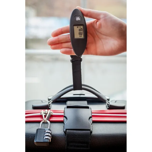  Travel set Mauro Conti, luggage scale, luggage strap and travel padlock Crna
