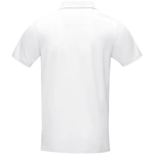 Graphite short sleeve men’s GOTS organic polo - Elevate NXT White