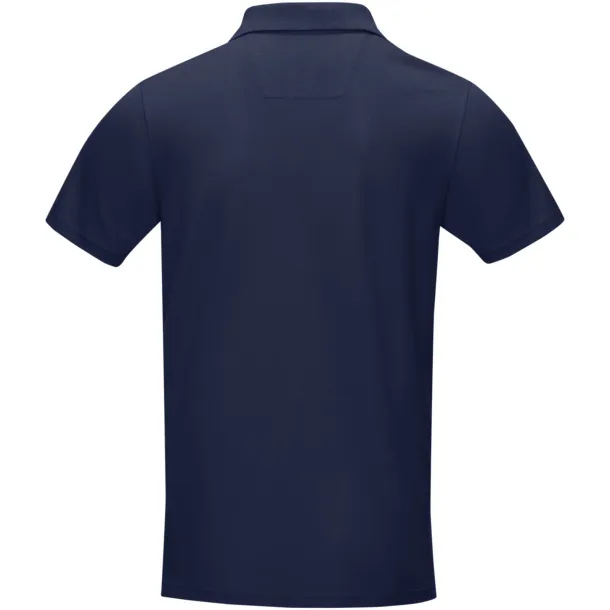 Graphite short sleeve men’s GOTS organic polo - Elevate NXT Navy Blue