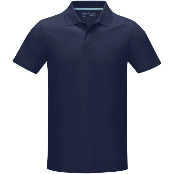 Graphite short sleeve men’s GOTS organic polo - Elevate NXT Navy Blue