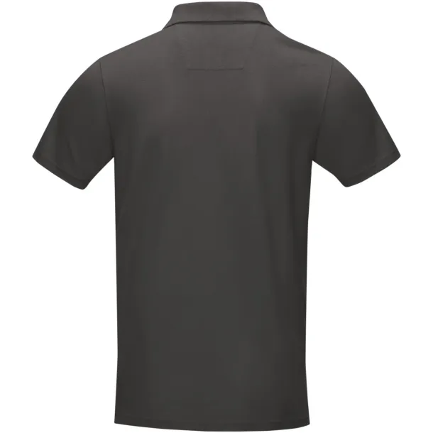 Graphite short sleeve men’s GOTS organic polo - Elevate NXT Storm grey