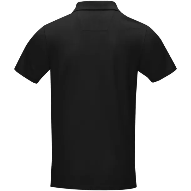 Graphite short sleeve men’s GOTS organic polo - Elevate NXT Solid black