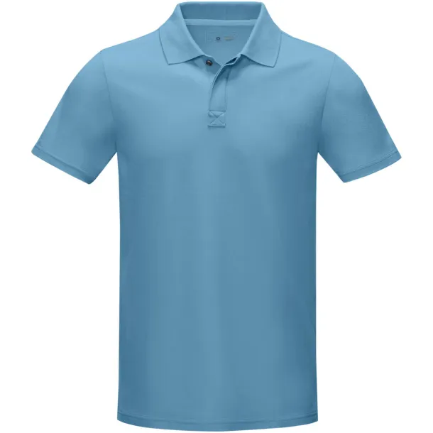 Graphite short sleeve men’s GOTS organic polo - Elevate NXT NXT blue