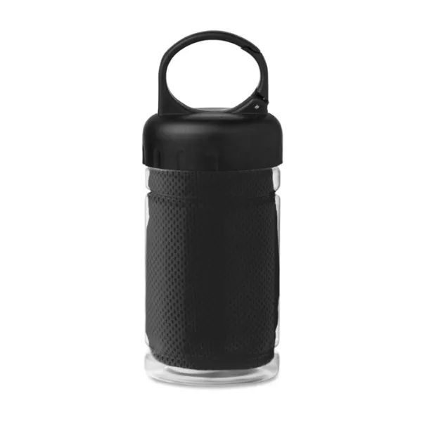 FRIS Cooling towel in PET bottle Black