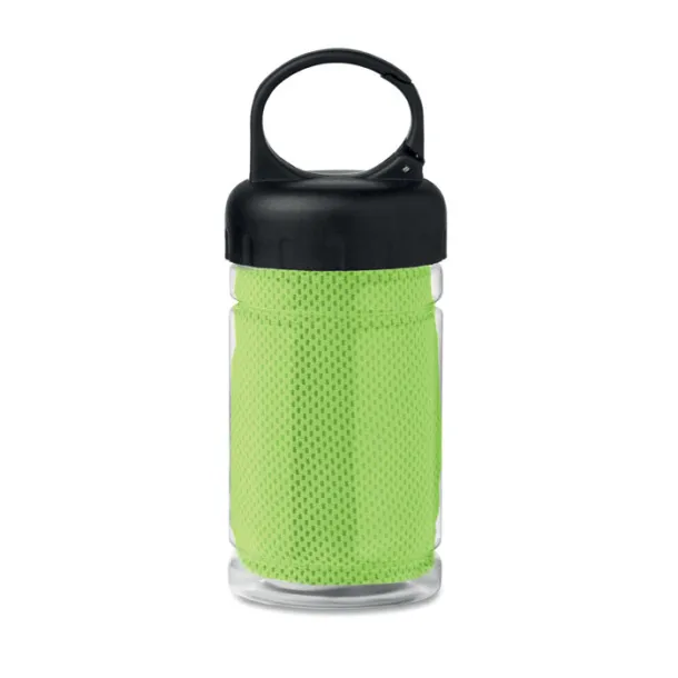 FRIS Cooling towel in PET bottle Lime