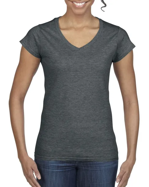  SOFTSTYLE® LADIES' V-NECK T-SHIRT - Gildan Dark Heather