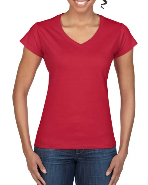  SOFTSTYLE® LADIES' V-NECK T-SHIRT - Gildan Cherry Red