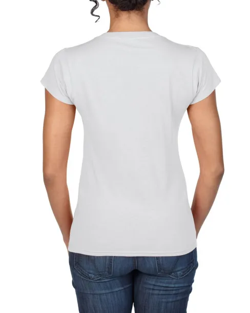  SOFTSTYLE® LADIES' V-NECK T-SHIRT - Gildan White