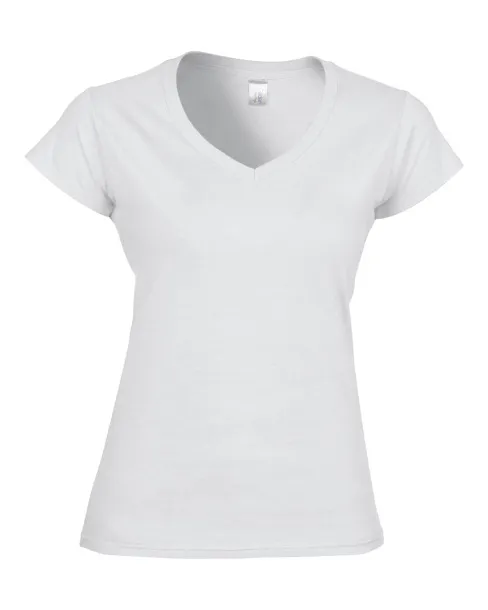  SOFTSTYLE® LADIES' V-NECK T-SHIRT - Gildan White