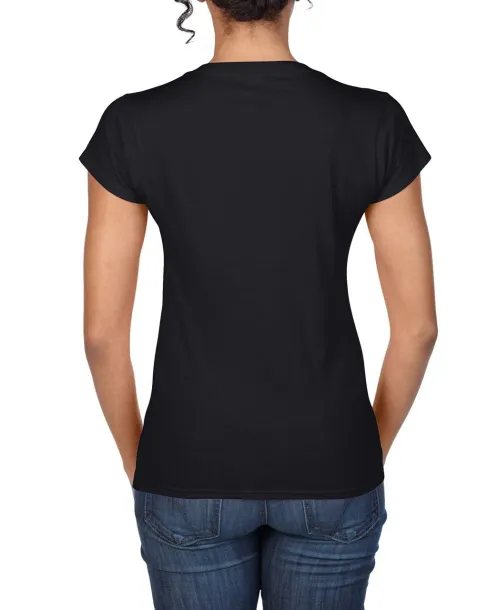  SOFTSTYLE® LADIES' V-NECK T-SHIRT - Gildan Black