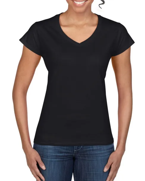  SOFTSTYLE® LADIES' V-NECK T-SHIRT - Gildan Black