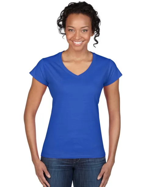  SOFTSTYLE® LADIES' V-NECK T-SHIRT - Gildan Kraljevski plava